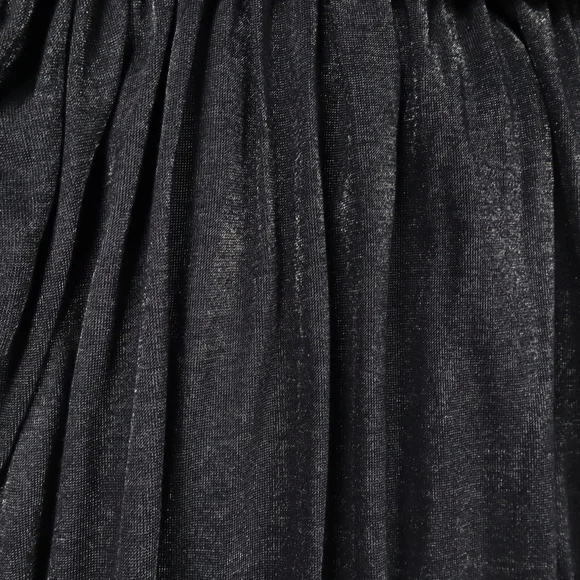 Armani Exchange Dress Black Mettalic Draped Gathered Belt Size XS - Picture 10 of 14